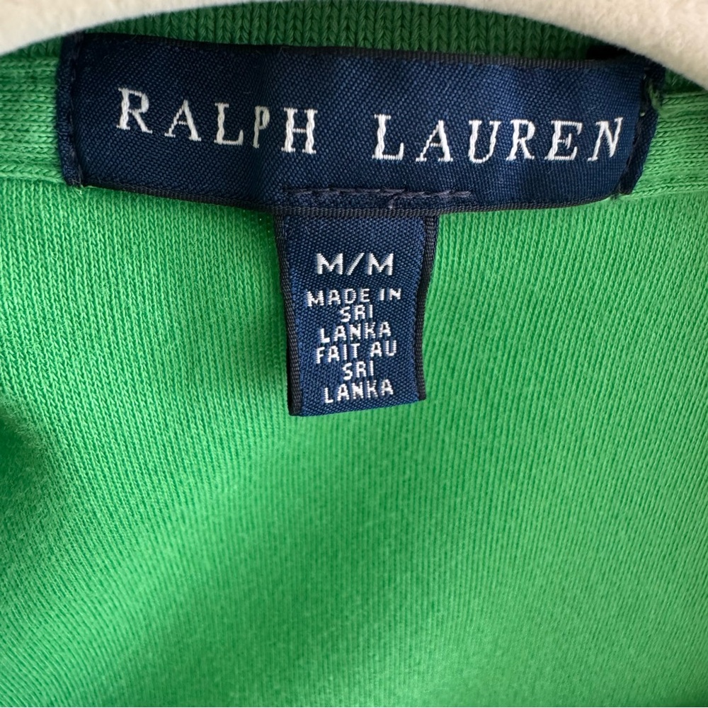 Ralph Lauren Green Polo Dress Size M Knee Length Preppy Classic Cotton - Picture 3 of 6